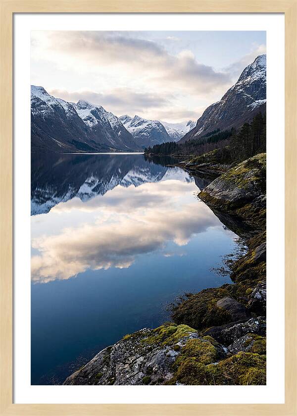 Fjord Reflections In Norway