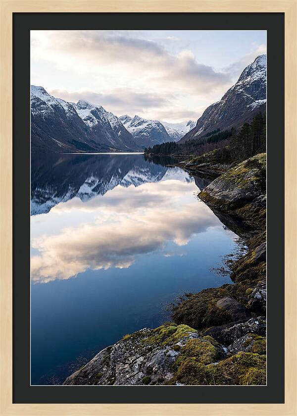 Fjord Reflections In Norway