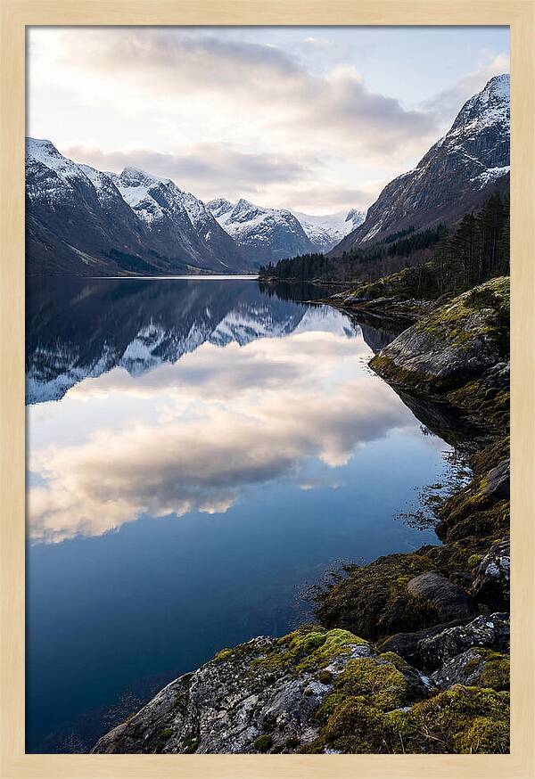 Fjord Reflections In Norway