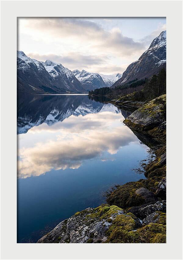 Fjord Reflections In Norway