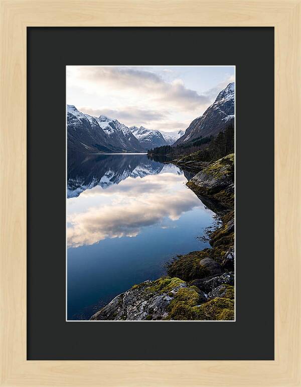 Fjord Reflections In Norway
