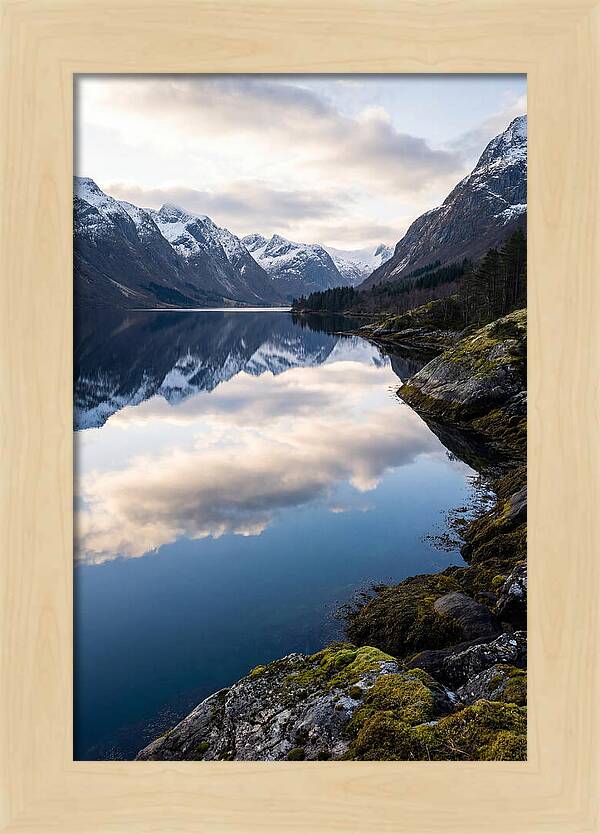 Fjord Reflections In Norway