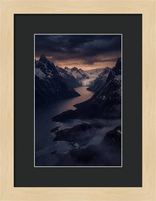 Fjord Under Twilight Skies