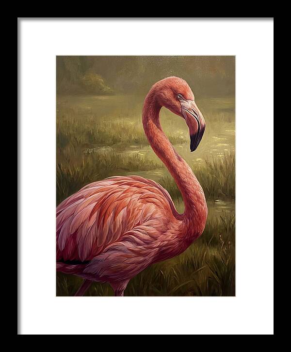 Flamingo In Natural Habitat