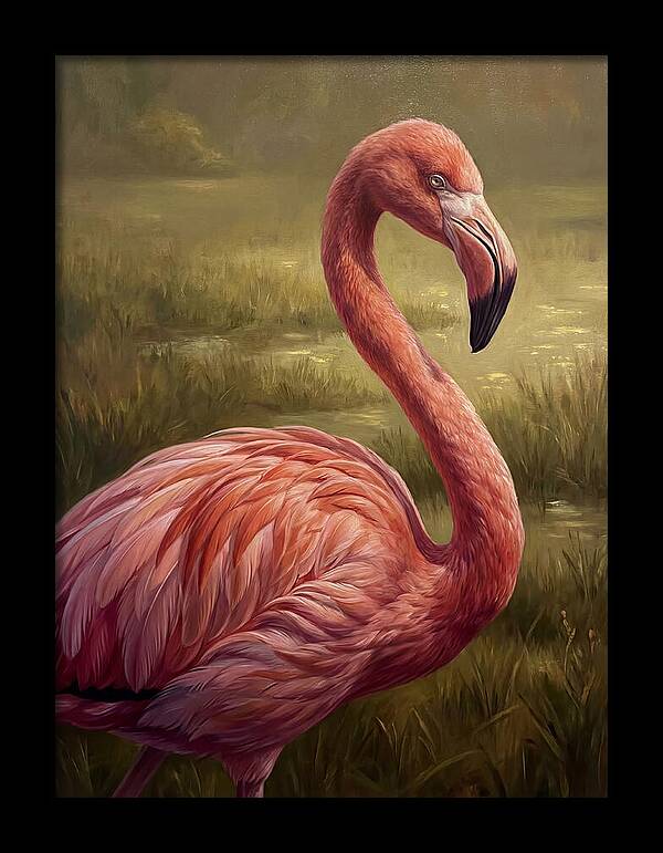 Flamingo In Natural Habitat