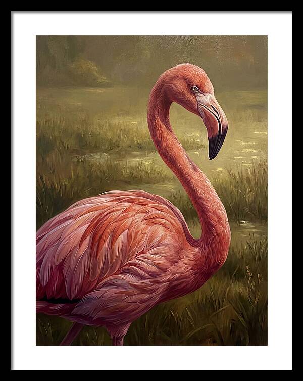 Flamingo In Natural Habitat