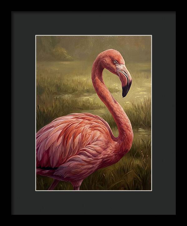 Flamingo In Natural Habitat