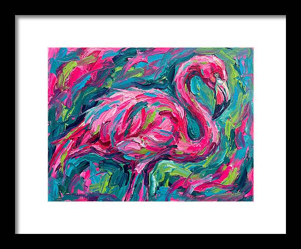 Flamingo In Vibrant Expressionism
