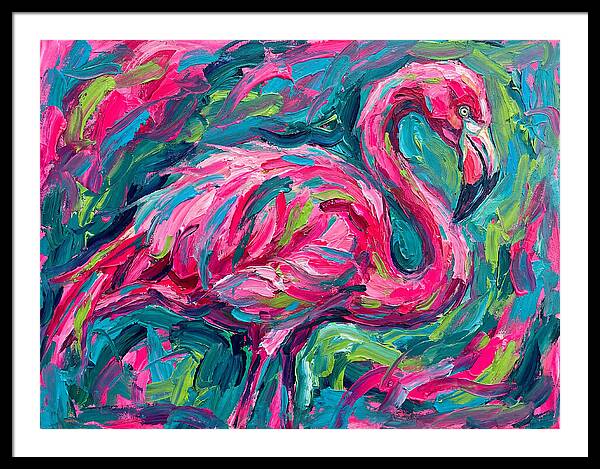 Flamingo In Vibrant Expressionism