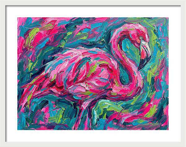 Flamingo In Vibrant Expressionism