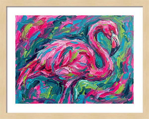 Flamingo In Vibrant Expressionism