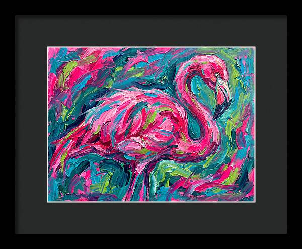 Flamingo In Vibrant Expressionism