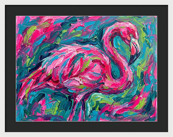 Flamingo In Vibrant Expressionism
