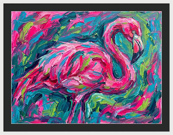 Flamingo In Vibrant Expressionism