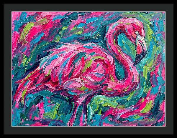 Flamingo In Vibrant Expressionism