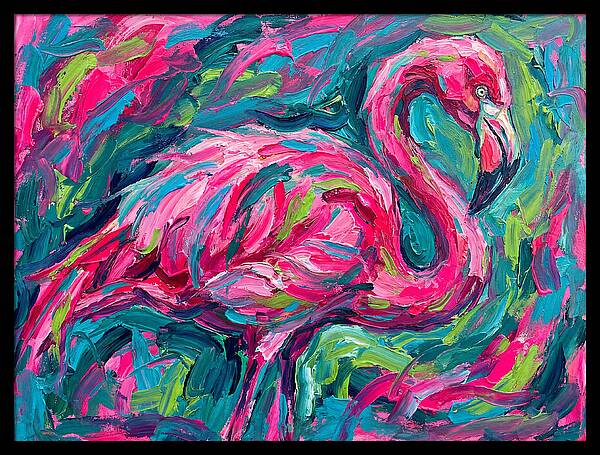 Flamingo In Vibrant Expressionism