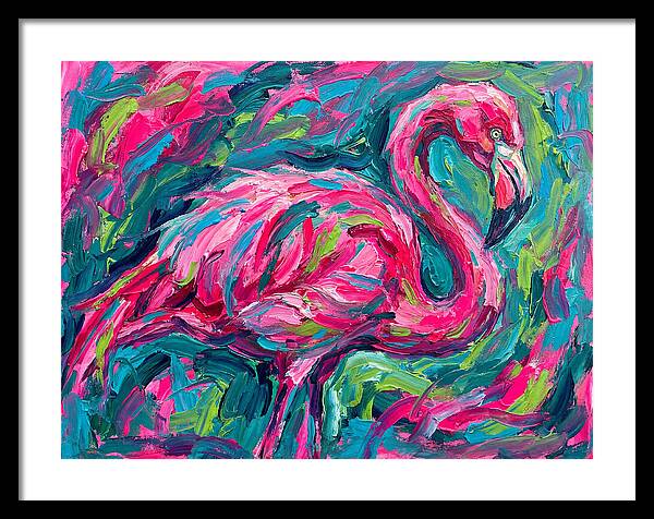 Flamingo In Vibrant Expressionism