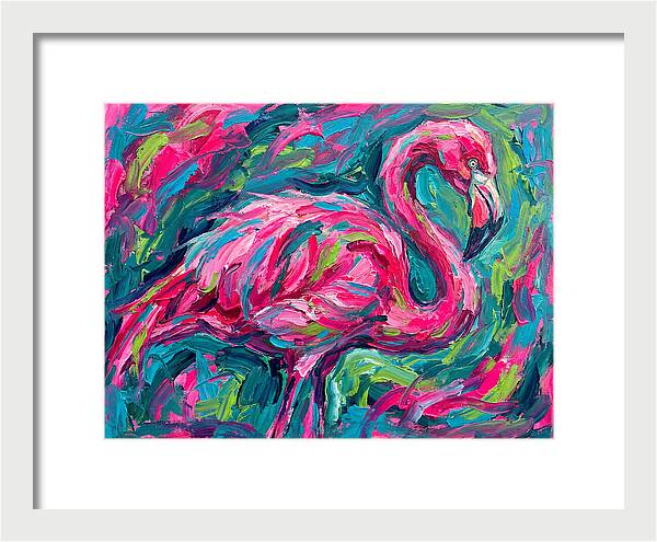 Flamingo In Vibrant Expressionism