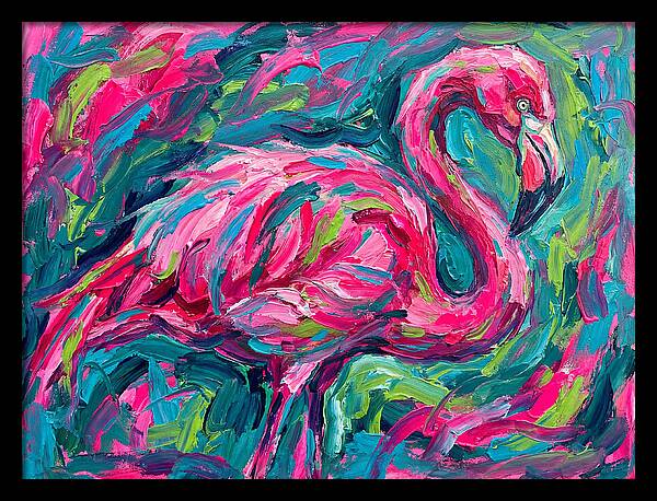 Flamingo In Vibrant Expressionism