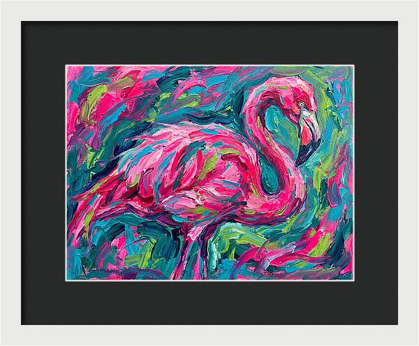 Flamingo In Vibrant Expressionism