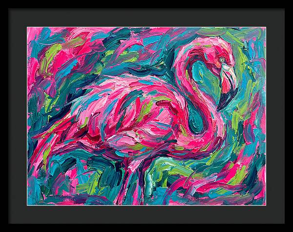Flamingo In Vibrant Expressionism