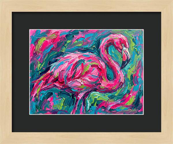 Flamingo In Vibrant Expressionism