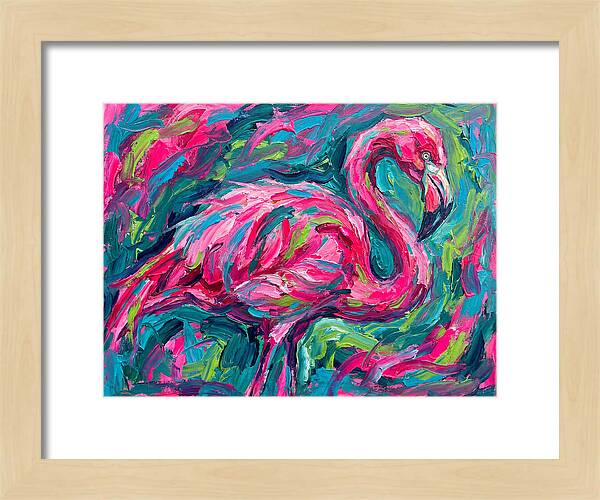 Flamingo In Vibrant Expressionism