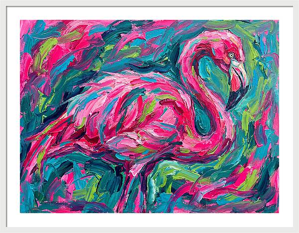 Flamingo In Vibrant Expressionism