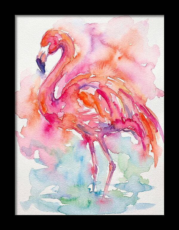 Flamingo In Watercolor Bliss