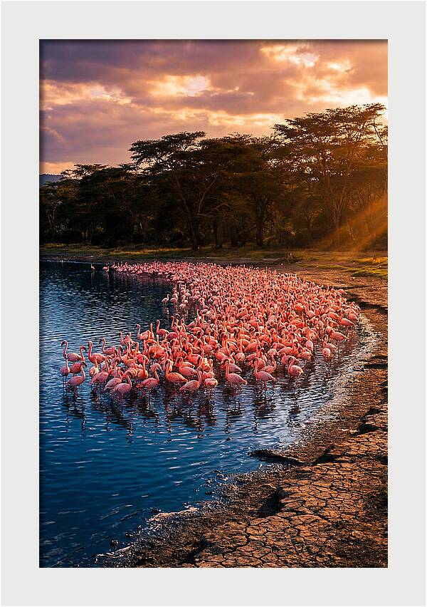 Flamingos At Lake Nakuru