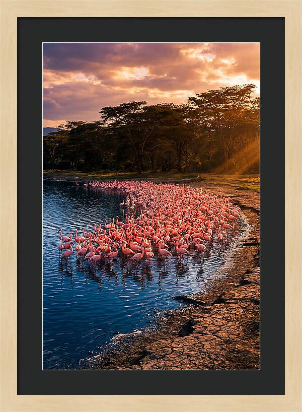 Flamingos At Lake Nakuru