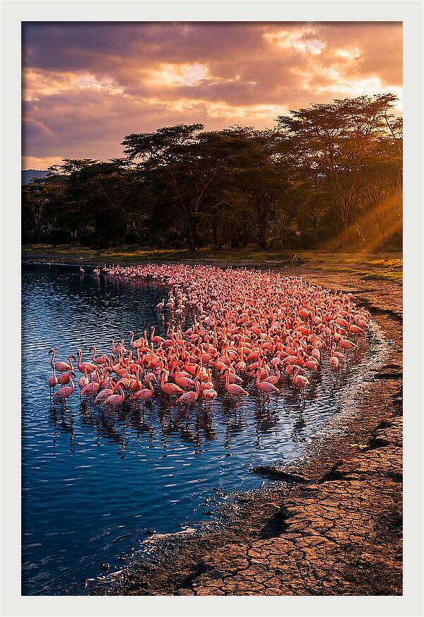 Flamingos At Lake Nakuru