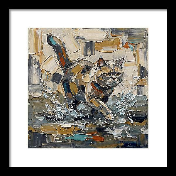 Flat Headed Cat In Motion