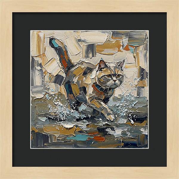Flat Headed Cat In Motion
