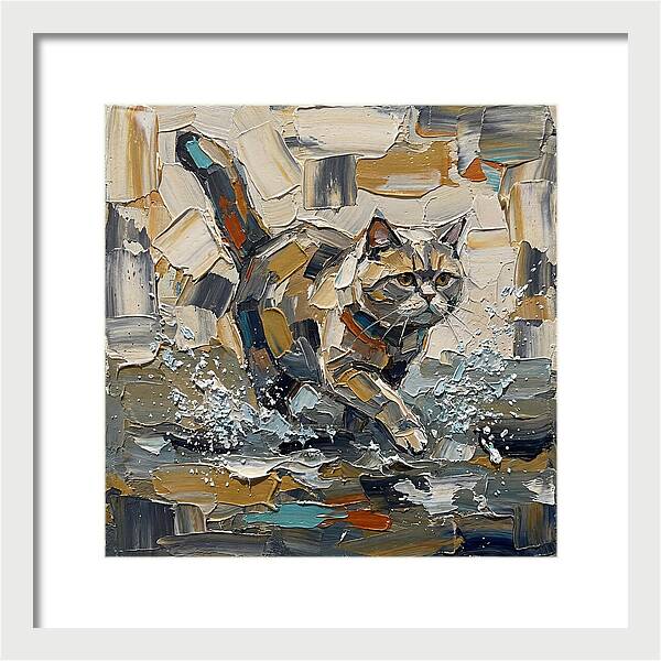 Flat Headed Cat In Motion
