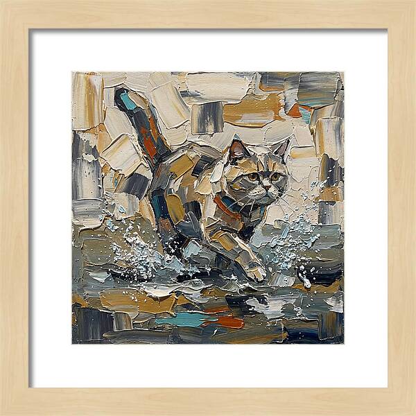 Flat Headed Cat In Motion