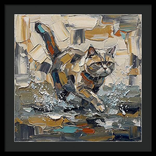 Flat Headed Cat In Motion