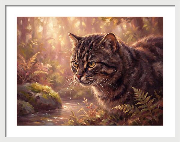 Flat Headed Cat In Nature