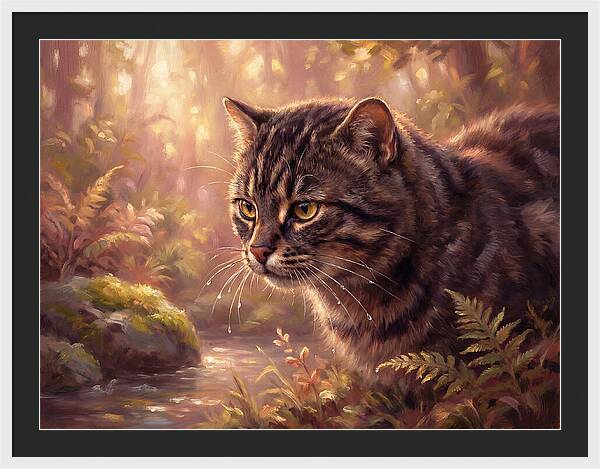 Flat Headed Cat In Nature