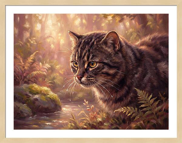 Flat Headed Cat In Nature