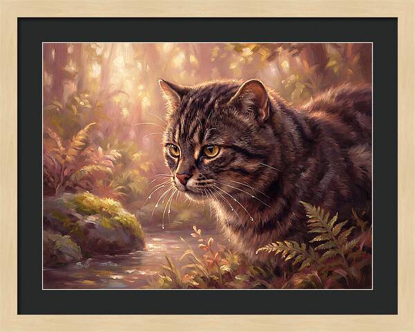 Flat Headed Cat In Nature