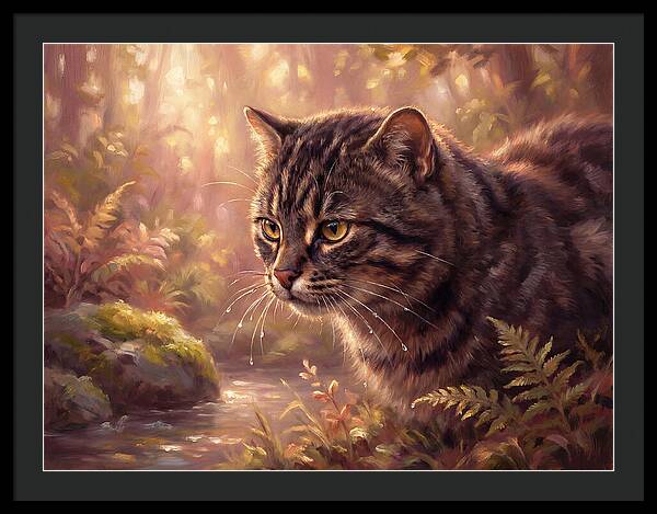 Flat Headed Cat In Nature