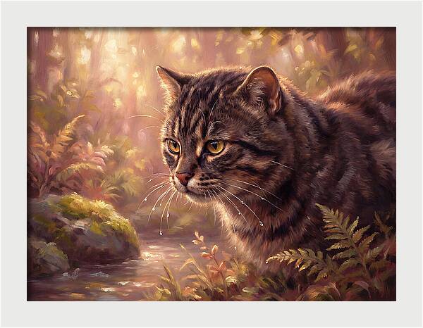 Flat Headed Cat In Nature