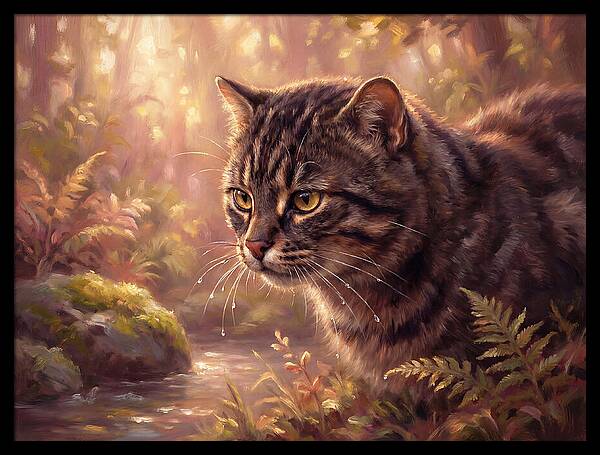 Flat Headed Cat In Nature