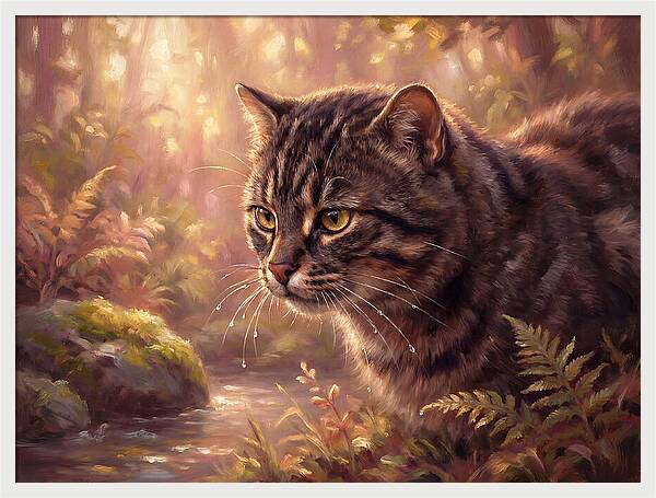 Flat Headed Cat In Nature