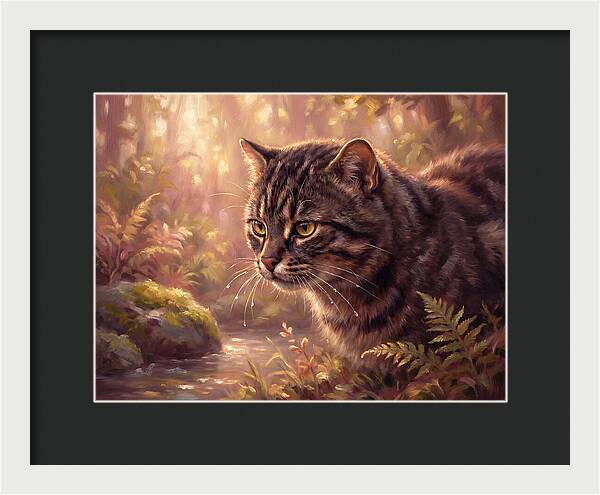 Flat Headed Cat In Nature