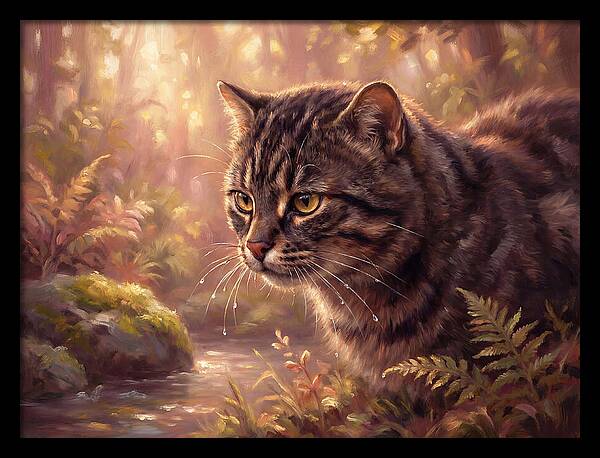 Flat Headed Cat In Nature