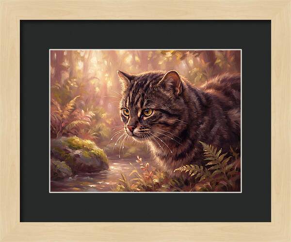 Flat Headed Cat In Nature