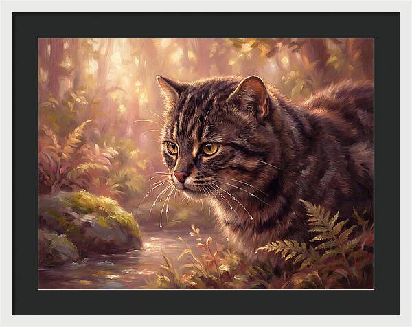 Flat Headed Cat In Nature