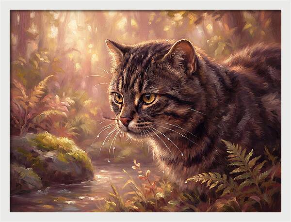 Flat Headed Cat In Nature